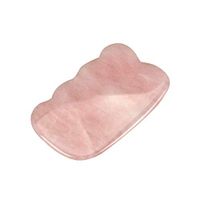 Rose Quartz Gua Sha Scraping Massage Tools, Natural Stone Guasha Board Facial Massage Tools for SPA Acupuncture Therapy Trigger Point Treatment