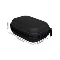 Water Resistant Fingertip Pulse Oximeter Black Travel Case,Hard Storage Case Organizer for Fingertip Pulse Oximeter Fits P.O Blood Oxygen Saturation Monitor(CASE Only)