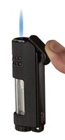Visol Fitzroy Outdoors Torch Lighter with See Thru Butane Tank (Black Crackle)