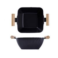 Home big wrist Bowls Dishware Household Creative Fruit Salad Bowl Nordic Bamboo Fungus Anti-scalding Soup Bowl Large Ceramic Bowl 10 inch Mixing Bowl for kitchen restaurant gifts Decorative hotel retr