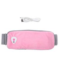 Duevin Plush Electric Heating Waistband Adjustable Hot Compress Moxibustion Uterus Warmer Belt(Uterus Warmer)