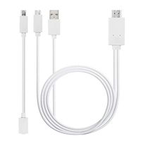 Micro USB to HDMI Cable, MHL to HDMI Cable, MHL 5PIN&11PIN to HDMI, Micro USB to HDMI Converter for Android Smart Phones & Tablets with 1080P