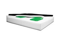 Everest & Jennings Bariatric Skin Protection Wheelchair Cushion, 4" Thick, 24x18", 20252418B