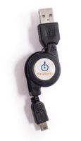 Ex Point Retractable USB to Mini-USB Cable