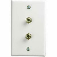 RCA VH128N VH128X Coaxial Duplex Wall Plate (White)