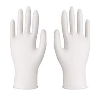 Moonite Multi-Purpose Disposable Latex-Free Gloves - Food Safe / Powder Free White Resilience Gloves ,S,M,L,XL,100 gloves per box (M (8-9CM))