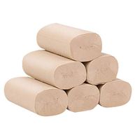 Hopeg 6PCS Roll Paper, 4 Layer Thickened Household Roll Paper Towel 6 Rolls Universal Paper Towel Tissue Paper Regular Rolls