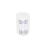 GT USA Organic Cotton Soft Woven White (3" Wide,Single) | Cotton Elastic Bandage Wrap | Latex Free | Metal Clip Fasteners | Hypoallergenic Compression Roll |for Sprains & Injuries