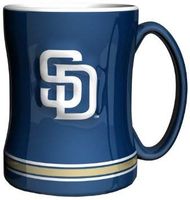 Boelter Brands MLB San Diego Padres 226633 Coffee Mug, Team Color, 14 oz