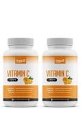 Vitamin C - (2 Pack) Powerful 1500mg Per Day Immune Support - Tasty Chewable Vitamin C Supplement All Year-Round Potent Support - Vegan Friendly, Non-GMO, Gluten & Soy Free - All Natural VIT C