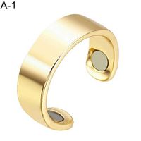 BeimYcW Unisex Magnetic Slimming Anti Snore Ring Weight Loss Fat Burning Health Care Golden B