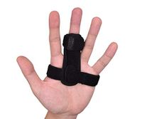 Viewm Finger Splint Support Brace for Arthritis Mallet Finger Sprains Trigger Finger Splint for Woman Man, Adjustable Right or Left Hand, Black