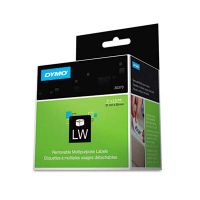 Dymo Diskette Labels - 2amp;quot; Width x 2.34amp;quot; Length - 250/Roll - 1 Roll - White