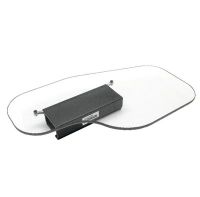 Clear Flip-Away Half Tray without Rim - For Invacare Pronto, Right