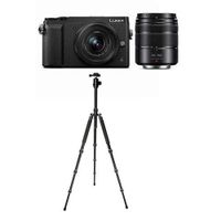 Panasonic DMC-GX85WK LUMIX 4K Mirrorless Camera with 12-32mm and 45-150mm Lenses 64GB Bundle