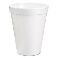 Dart 8J8 Foam Drink Cups, 8oz, White, 25/Bag, 40 Bags/Carton