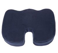 Deluxe Comfort Coccyx Orthopedic Memory Foam – Sciatica Relief – Tailbone Support – Great For Car Or Office – Seat Cushion, Dark Blue