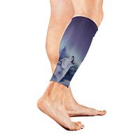 Calf Guard Sleeves Wolf Howling Sports Calves Guards Sleeves for Running, Basketball, Baseball, Football