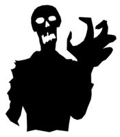 Ranger Products Zombie The Walking Dead Walker Car Window Decal Sticker ZMB026 (White Color Decal) - Die Cut Decal Bumper Sticker for Windows, Cars, Trucks, Laptops, Etc.