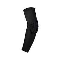 Arm Protector Pad for Injury Recover Dry Fit Athletic Compression Ideal Elbow Brace for Basketball Tennis Weightlifting Riding (S, Black)