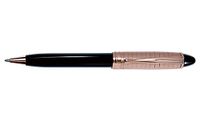 Aurora Ipsilon Rose Gold and Black Quadra Ballpoint Pen
