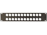 19 inch blank panel 24 XLR ports 2U