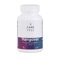 Carefree Hangover | Hangover Cure & Prevention Pills (60 Capsules) | DHM Dihydromyricetin 600mg + Milk Thistle + Vitamin B + Amino Acids + NAC + Multivitamin for Morning After Alcohol Recovery & Aid