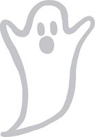 hBARSCI Ghost Vinyl Decal - 5 Inches - for Cars, Trucks, Windows, Laptops, Tablets, Outdoor-Grade 2.5mil Thick Vinyl - Silver Gray