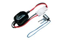 Kenwood Original PG-3B Noise Filter between the mobile transceiver and vehicle battery.