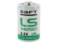 SAFT 1/2 AA LS-14250 Lithium Battery, 3.6V, 1200 mAh, ORIGINAL - MADE IN FRANCE