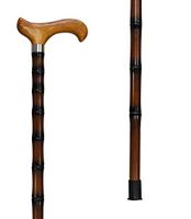 Derby Style Walking Cane Curved Handle - Walking Aid for Men and Women