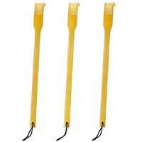 RENOOK Back Scratcher, 3 Piece 17" Strong Sturdy Self-Massager Therapeutic Bamboo Wooden Back Scratchers for Scratching Itches, Best Gift for Pregnant Women and People Who Need Longer Hands.