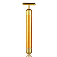 Gf 3D Face Massager,24k Color Gold Electric Beauty bar face-Lift Artifact Lifting Firming Beauty Instrument V face Massager