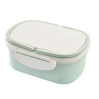 GoodKE Portable 950ml Two Layers Square Shape Outdoor Lunch Box Food Storage Box Bowls