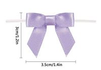 Thistle Gift Bows,Twist Tie Bows for Bakery Candy Lollipop Cello Bag(50 Pack)