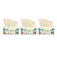 XLnuln Soft Facial Tissues, Multifold Paper Towels with Fast-Drying Absorbency Pockets 300 Sheets/Pack