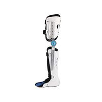 Knee and Foot Fixed Brace Leg Ankle Joint Orthosis Orthopedic Ligament Injury Sprain Cross-Belt Stability Knee Support,Black,L