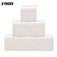 XEDUO 6 Pack White Paper Hand Towels Pack Of 60 Sheet Tissues Napkin