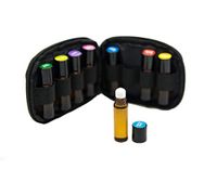 Essential Oil Pocket Roller Ball Keychain Kit - (8) 4ml Roll-on Bottles Filled w/Frankincense, Lavender, Bergamot, Peppermint, Tea Tree, Oregano, Lemongrass, Eucalyptus