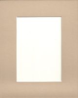 Pack of 10 11x14 Tan Picture Mats, with White Core Bevel Cut for 8x10 Pictures