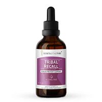 Secrets Of The Tribe - Tribal Recall, Herbal Supplement Blend Drops Alcohol-Free Liquid Extract, Memory Support (4 fl oz)