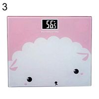GMNP0di% Weighing Scale for People Bathroom Wireless Weight Scale Cartoon Luminous Electronic Weighing Scale Weight Balance Body Fat Analyzer Tool Lamb