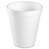 Dart 8J8 3.2" Top & 2" Bottom Diameter, 3.5" Height, White Foam Cup, 8 oz (2 Packs of 25)