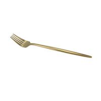 HIOFFER Flatware Set,Stainless Steel Dinnerware Set - Dinner Fork Suitable for Families, Kitchens, Hotels or Restaurants - Gold,1PCS