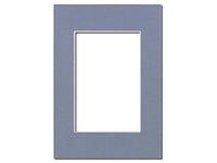 PA Framing, Photo Mat Board, 5 x 7 inches Frame for 3.5 x 5 inches Photo Art Size - White Core/Britanny Blue