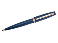 Aurora Style Satin & Rose Gold Blue Matte w/Rose GT Ballpoint Pen - AU-E40-PB