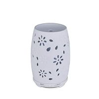 Ceramics 100ML Aromatherapy Essential Oil Diffuser,Humidifier,Ultrasonic,Quiet,Cool Mist,Adjustable Mode,Time Setting,Color Light Changing,Waterless Auto Off,for Baby,Home, Office,Gifts,Yoga,Zen