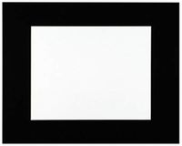 Sax Premium Pre-Cut Mat, 10-1/2 x 13-1/2 Inch Window, Black, Pack of 10