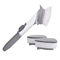 Nurrat Durable Portable Multifunctional Descaling Kitchen Handheld Pot Cleaning Brush Brushes