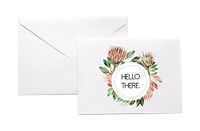 Hello There Floral Stationery Note Card Set